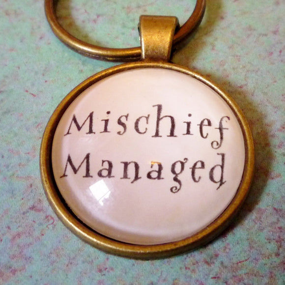Mischief Managed Keychain