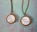 Double-Sided Mischief Managed Necklace
